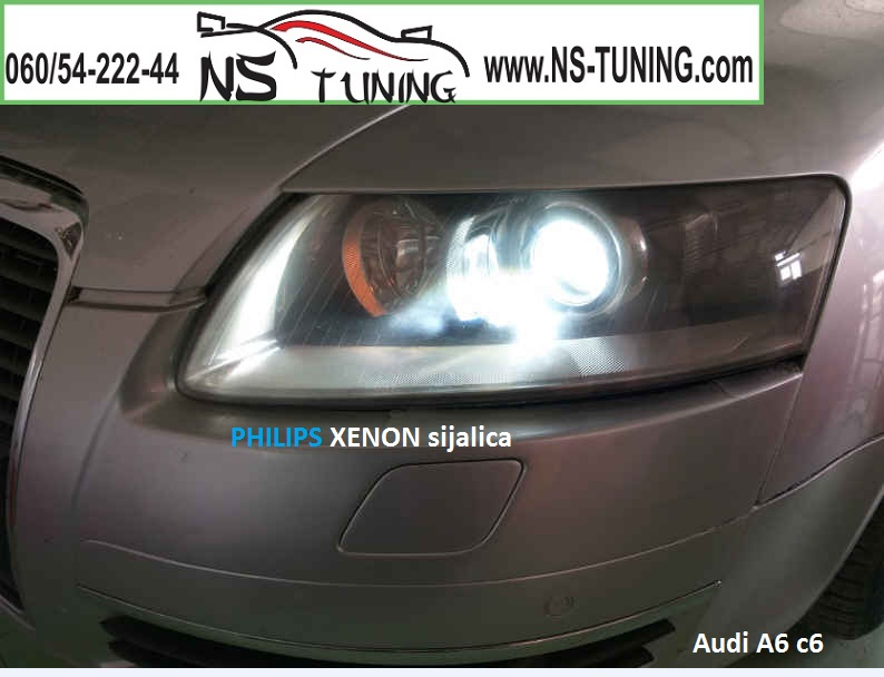 audi a6 c6 xenon svetla farovi d2s sijalice philips ugradnja zamena novi sad tuning